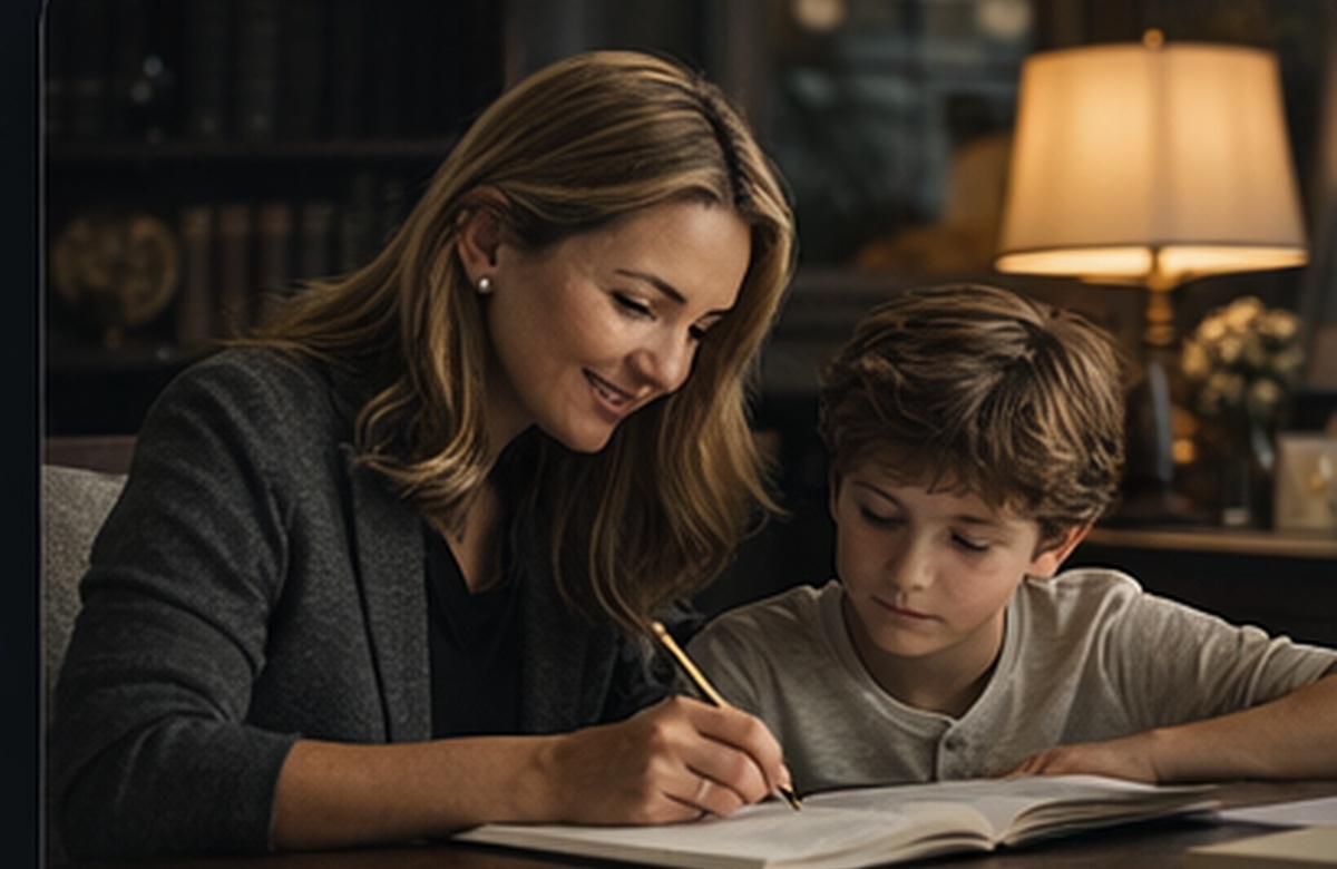 Educator working directly with a student